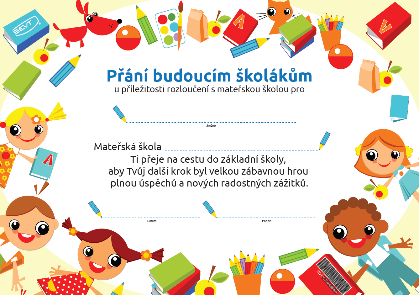 SEVT Přání budoucím školákům (rozloučení s mateřskou školou)
