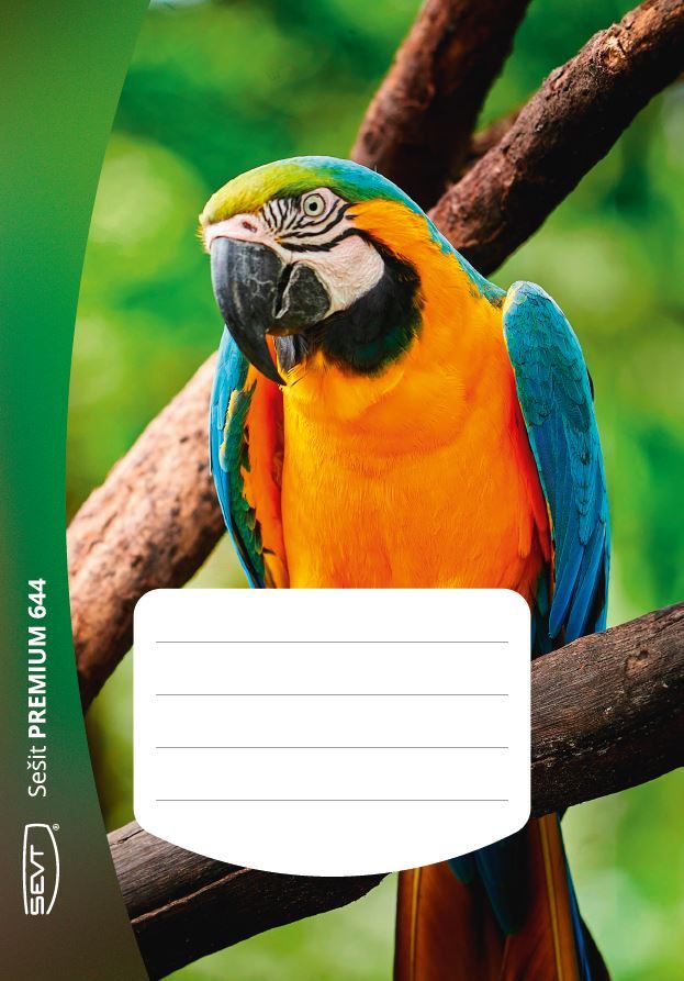 SEVT Sešit Premium 644, A6 40 l. linkovaný 8 mm