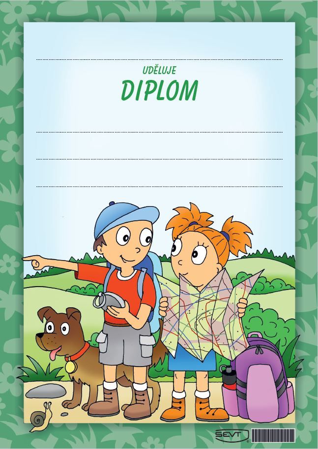 SEVT Turistický diplom A4