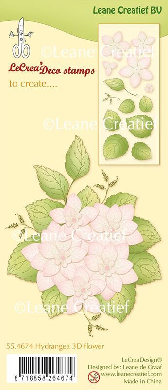 Silikonová gelová razítka - Hortenzie 3D (13 ks)