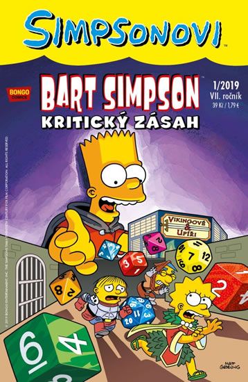 Obrázek produktu: Simpsonovi - Bart Simpson 1/2019 - Kritický zásah