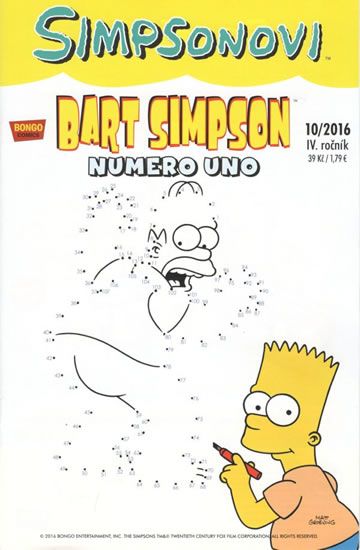 Obrázek produktu: Simpsonovi - Bart Simpson 10/2016 - Numero uno