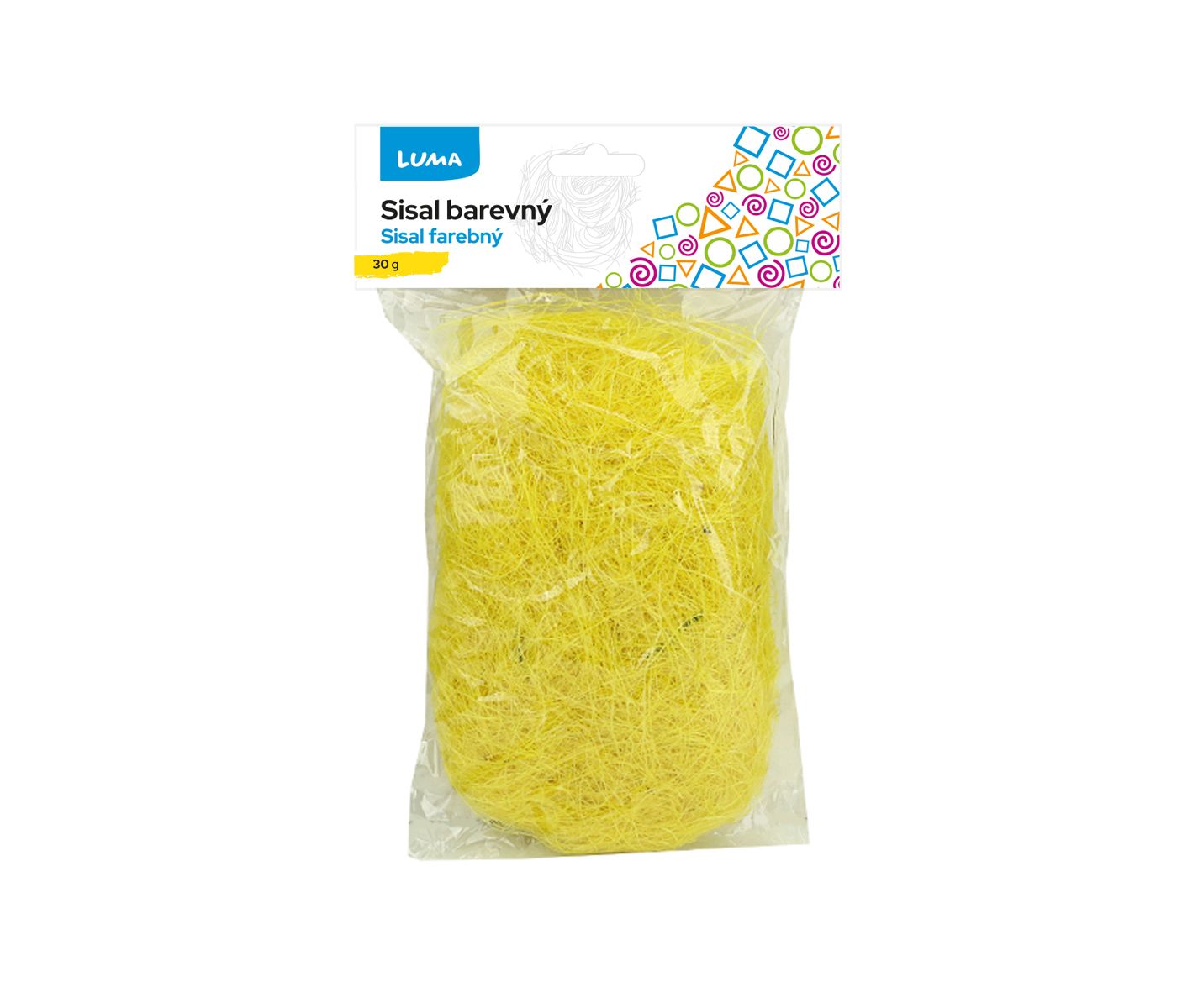 Sisal žlutý 30 g LUMA
