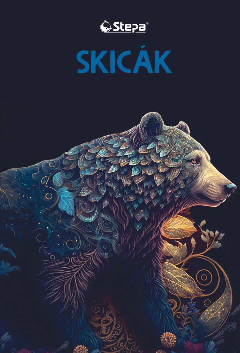 Skicák A3 - 20 listů, 180 g/m2 - černý