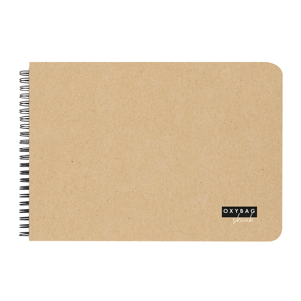 Skicák A3, 40 listů, 190 g/m2 - KRAFT nature