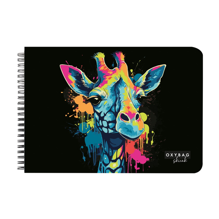 OxyBag Skicák A3 tw 40 listů 190g Žirafa