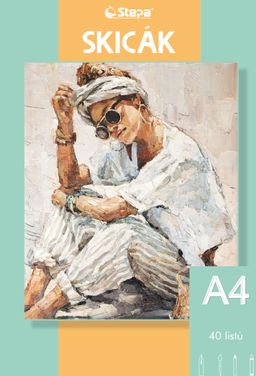 Obrázek produktu: Skicák A4 - 40 listů, 180 g/m2