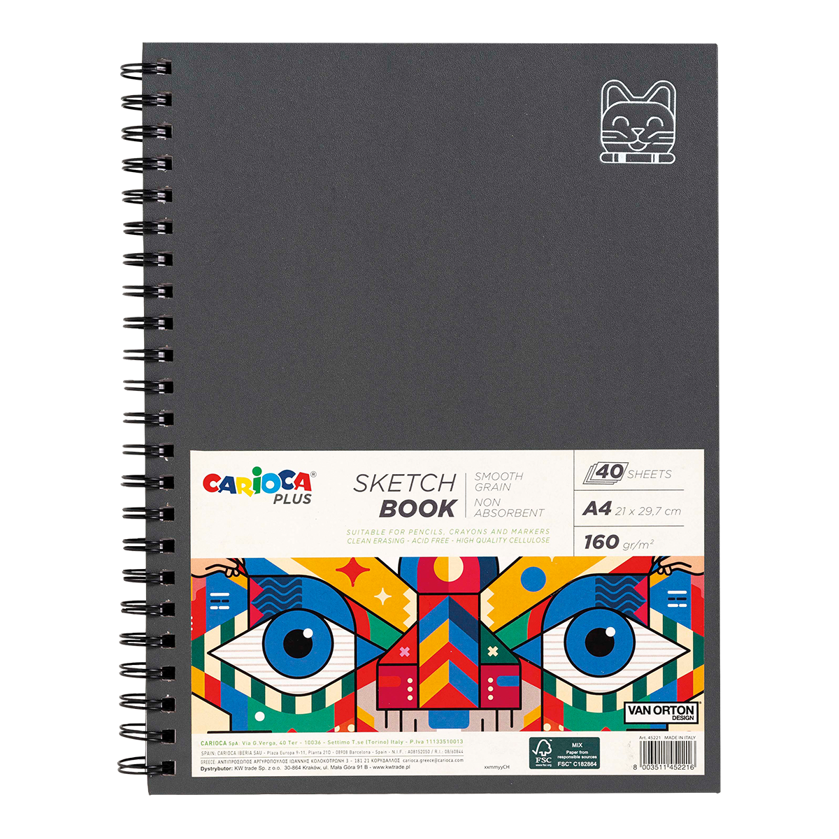 Skicovací blok Carioca PLUS A4 40 listů/160 g