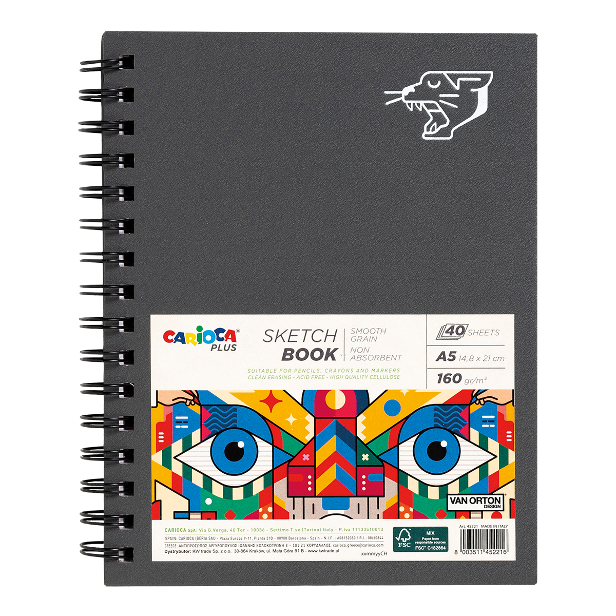 Skicovací blok Carioca PLUS A5 40 listů/160 g