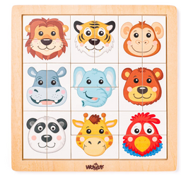 Obrázek produktu: Skládačka Zvířecí hlavičky - exotické