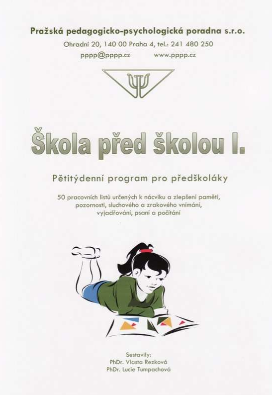 Škola před školou I. - Pětitýdenní program pro předškoláky