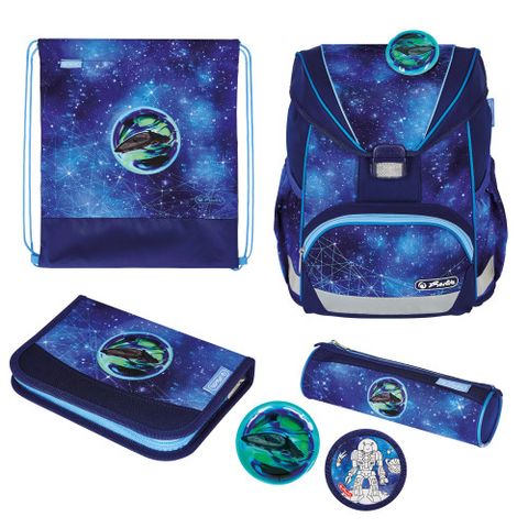 Obrázek produktu: Školní aktovka Herlitz Ultralight - vesmír - vybavená