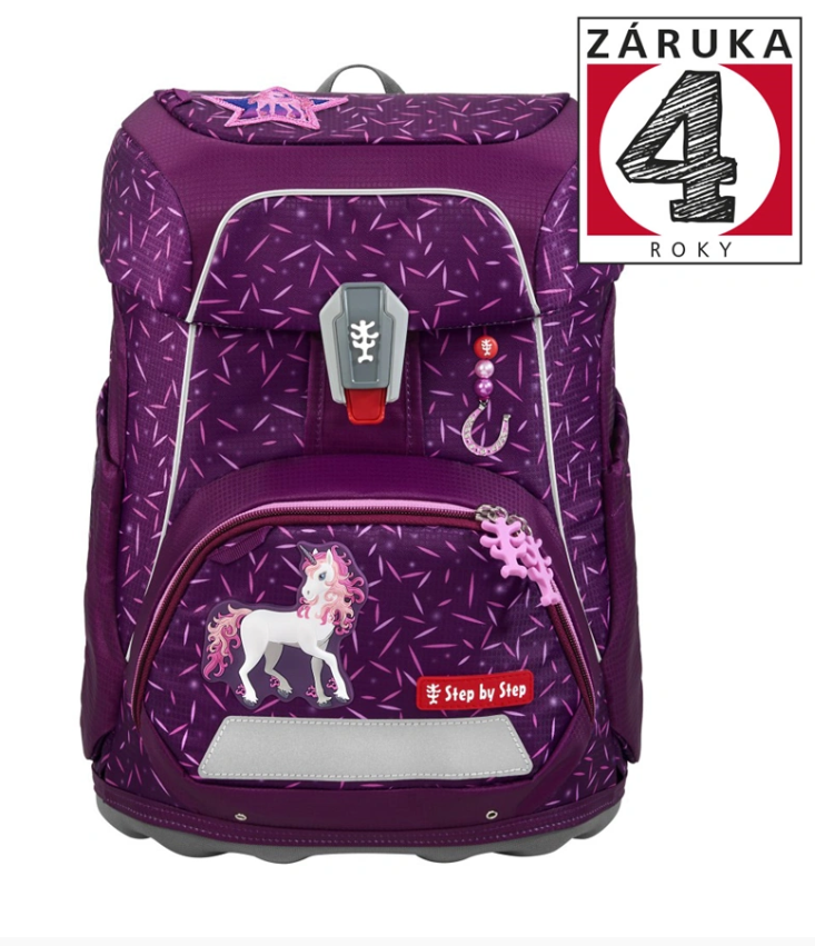 Školní aktovka Step by Step FIT, Pretty Unicorn Nuala, AGR certifikát