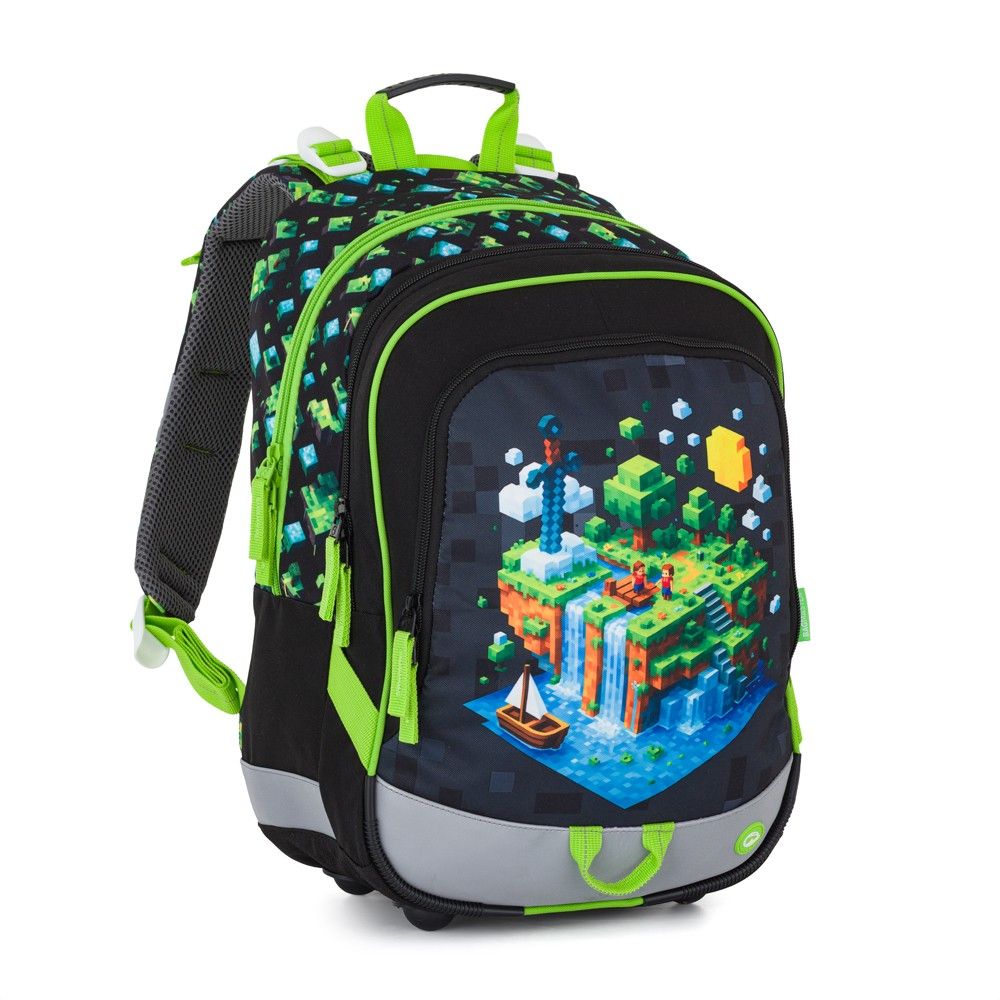 Školní batoh Bagmaster - Kostičkový svět