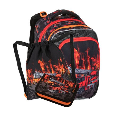 Obrázek produktu: Školní batoh Bagmaster malý set - Hasiči