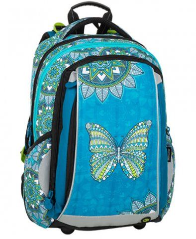 Školní batoh Bagmaster - MERCURY 9 B TURQUOISE/WHITE