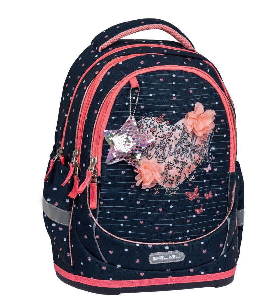 Školní batoh Belmil Leisure Plus - Beautiful Flowers