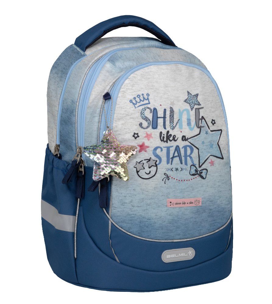 Školní batoh Belmil Leisure Plus - Shine like a Star Jeans