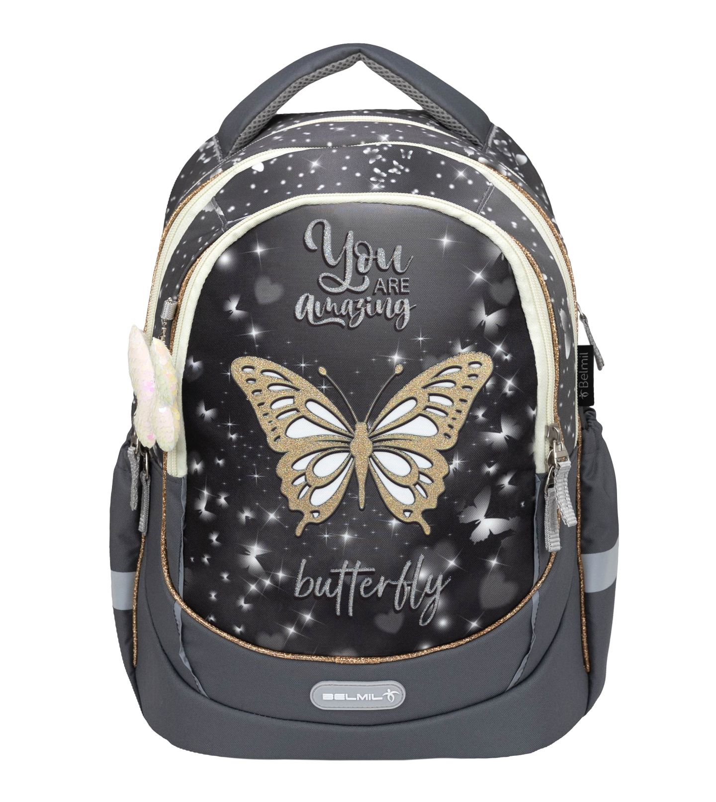 Školní batoh Belmil Leisure Plus - Starlight Butterfly