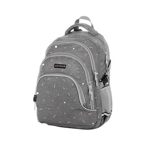 Obrázek produktu: Školní batoh OXY SCOOLER - Grey geometric