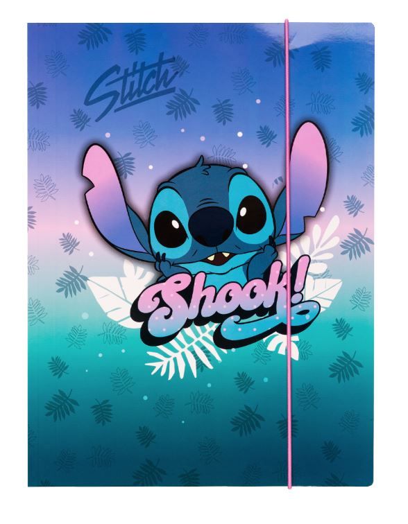 Školní desky s gumičkou Colorino A4, karton - Stitch motiv 2