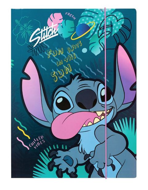 Obrázek produktu: Školní desky s gumičkou Colorino A4, karton - Stitch motiv 3