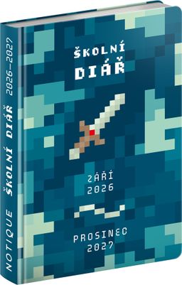 Obrázek produktu: Školní diář Gamer (září 2026 – prosinec 2027), 9,8 × 14,5 cm