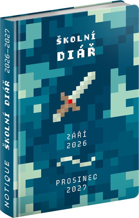 Obrázek produktu: Školní diář Gamer (září 2026 – prosinec 2027), 9,8 × 14,5 cm