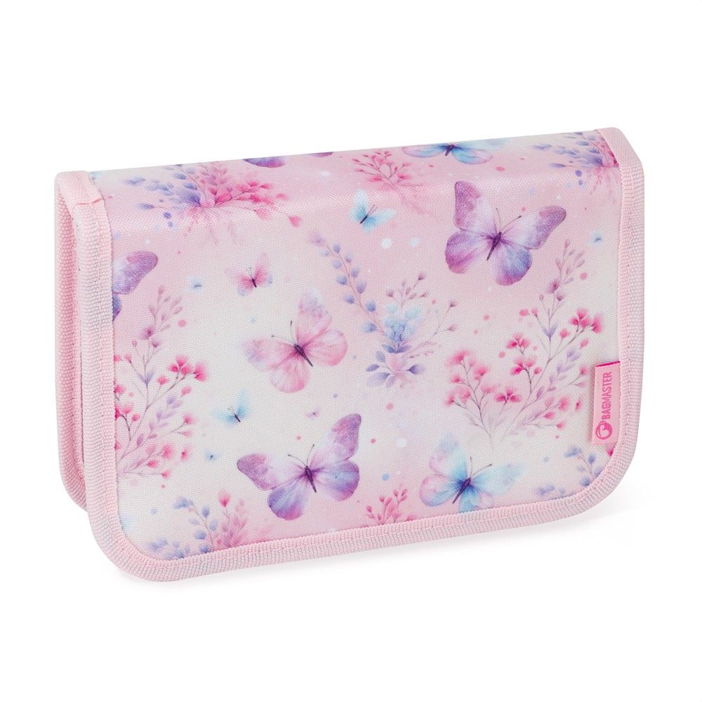 Školní dvouchlopňový penál - Motýlci