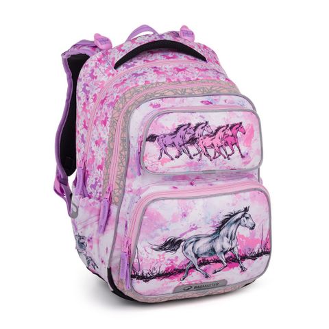 Obrázek produktu: Školní dvoukomorový batoh Bagmaster - koně