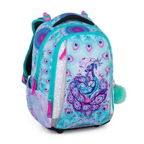 Obrázek produktu: Školní dvoukomorový batoh Bagmaster - Páv