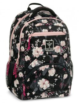 Obrázek produktu: Školní ergonomický batoh Ars Una - Flowery Black