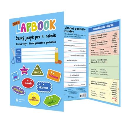 Obrázek produktu: Školní lapbook - Čeština: Stavba věty. Shoda podmětu s přísudkem - pro 4. ročník ZŠ
