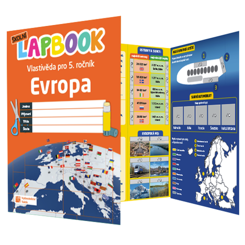 Obrázek produktu: Školní lapbook - Evropa - pro 5. ročník ZŠ