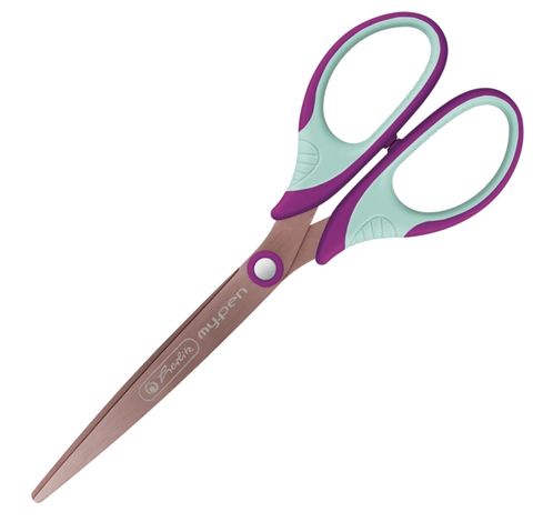 Obrázek produktu: Školní nůžky Herlitz my.pen 19 cm špičaté - fialové