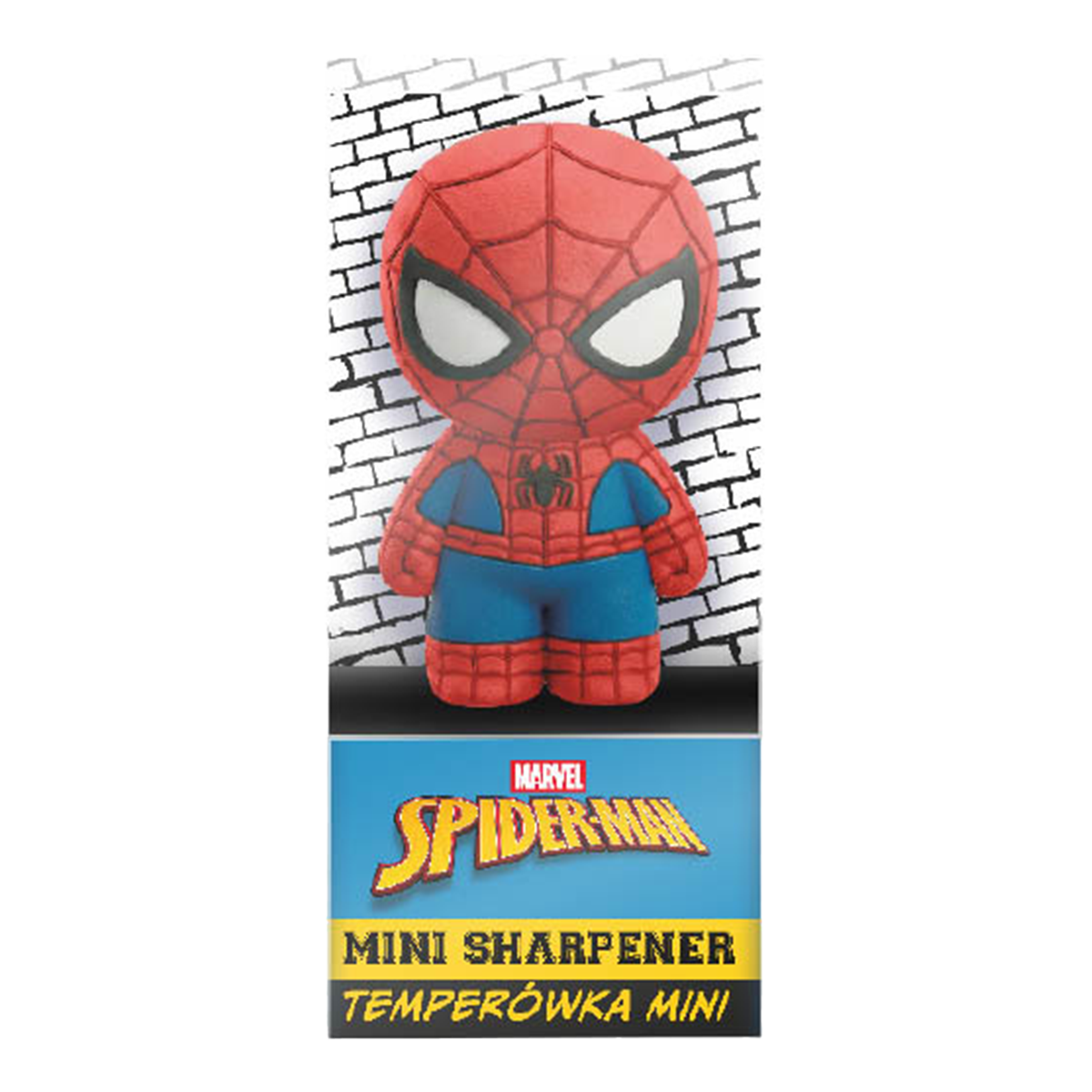 Školní ořezávátko Colorino jednoduché gumové - Spider-Man