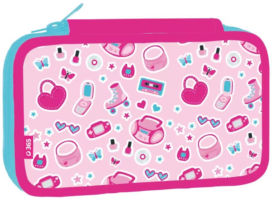 Školní penál dvoupatrový Pinky