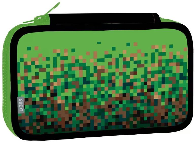 Školní penál dvoupatrový Pixel Helma 365