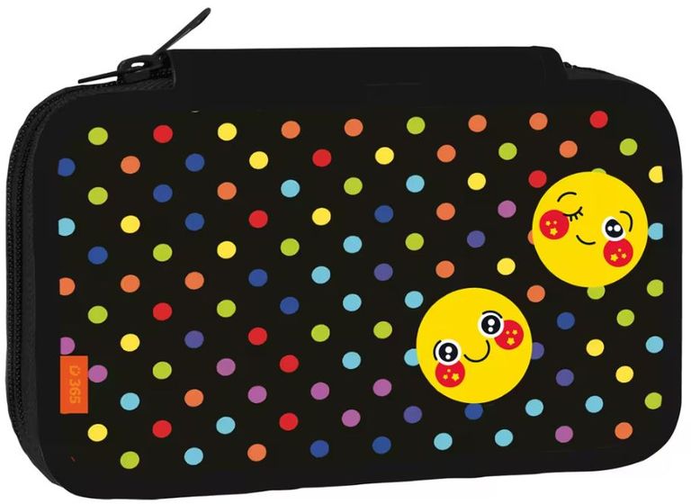 Školní penál dvoupatrový Smiley Helma 365