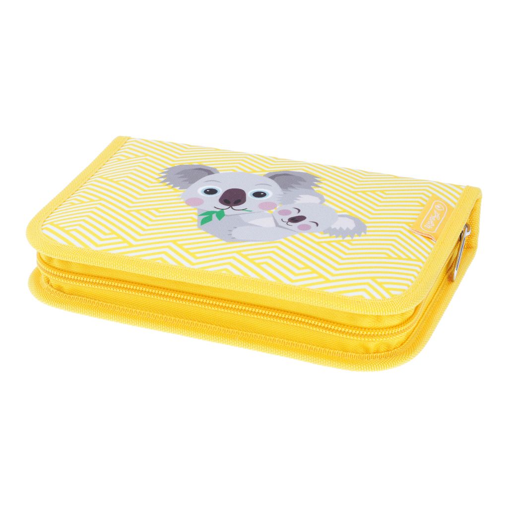 Školní penál Herlitz - koala - jednopatrový, plný