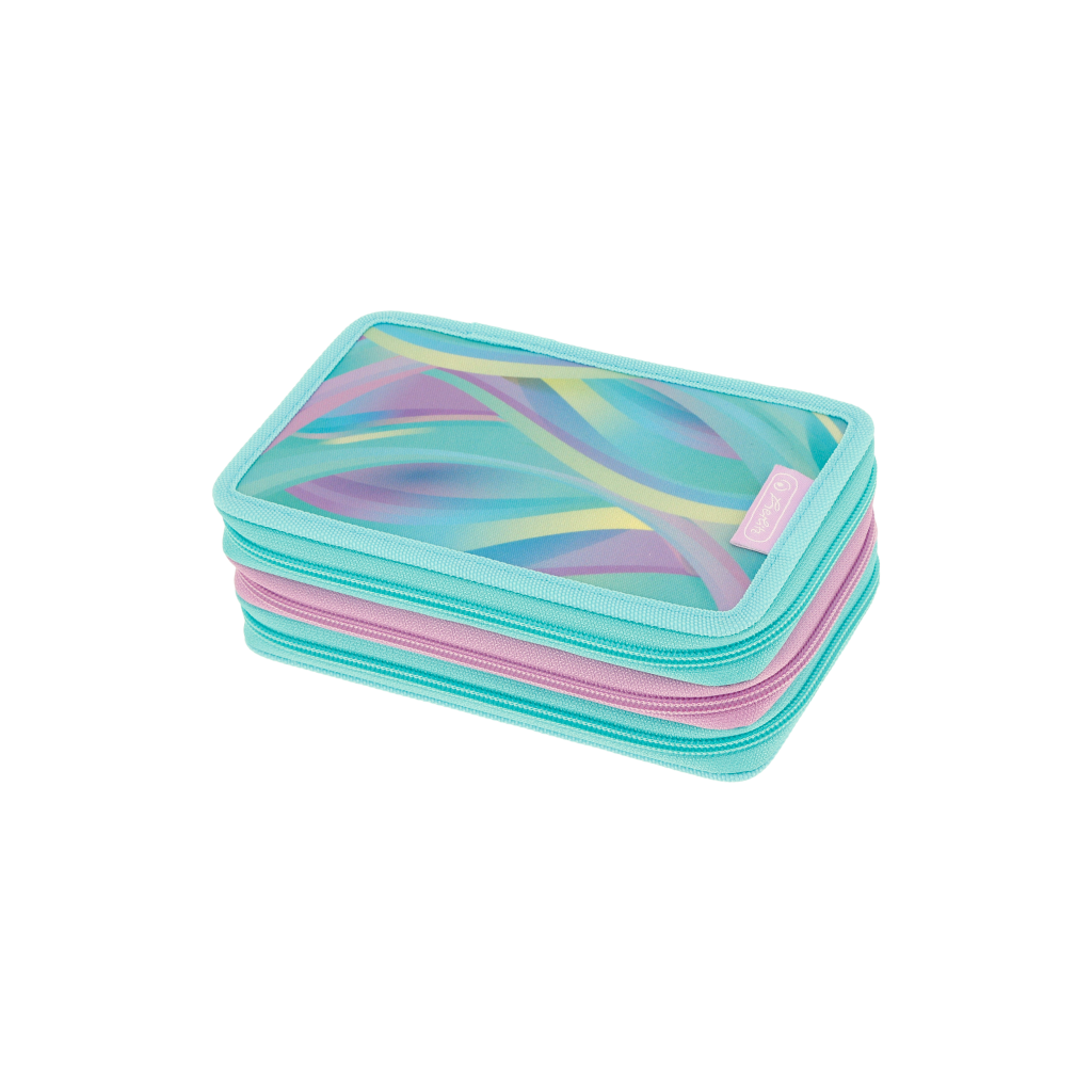 Školní penál Herlitz- Minty Love - 3-patrový, vybavený