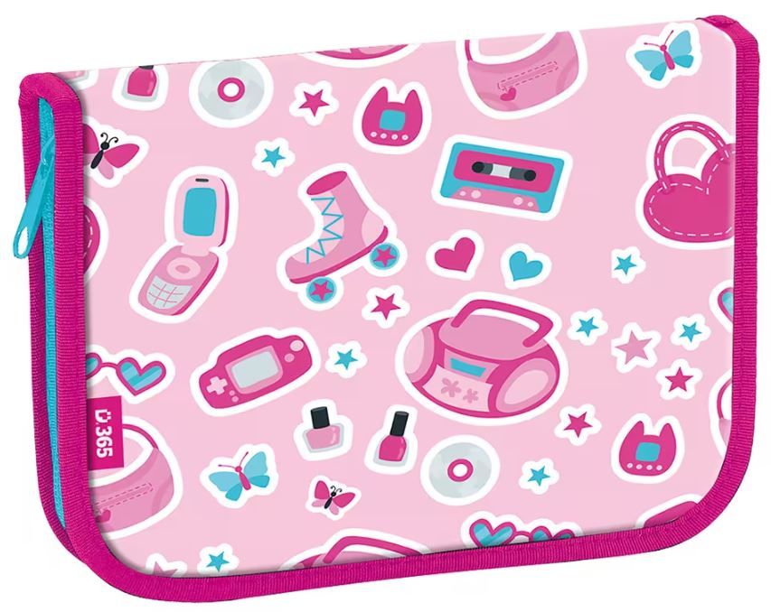 Školní penál jednopatrový Pinky