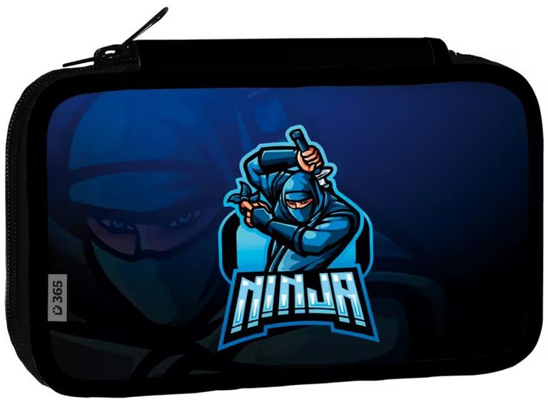 Školní penál třípatrový Ninja Helma 365