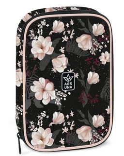 Obrázek produktu: Školní penál velký Ars Una - Flowery Black