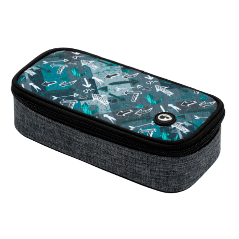 Školní penál THEORY 20 B - modro šedý