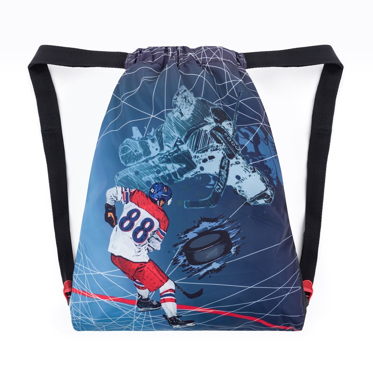 Školní sáček na přezůvky – Hokej