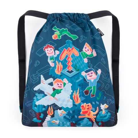 Obrázek produktu: Školní sáček na přezůvky – Kostičkový svět