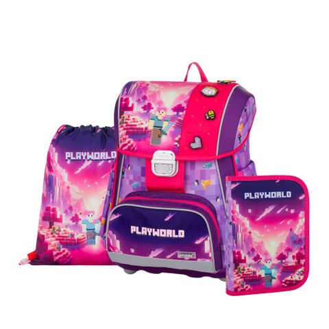 Obrázek produktu: Školní set 3ks PREMIUM - Playworld Girl