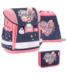 Obrázek produktu: Školní set Belmil - Beautiful Flowers (aktovka + penál + sáček)