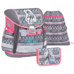 Obrázek produktu: Školní set Belmil - Horse Aruba Blue (aktovka + penál + sáček)